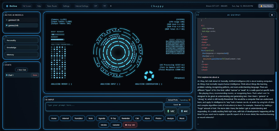Chappy AI interface